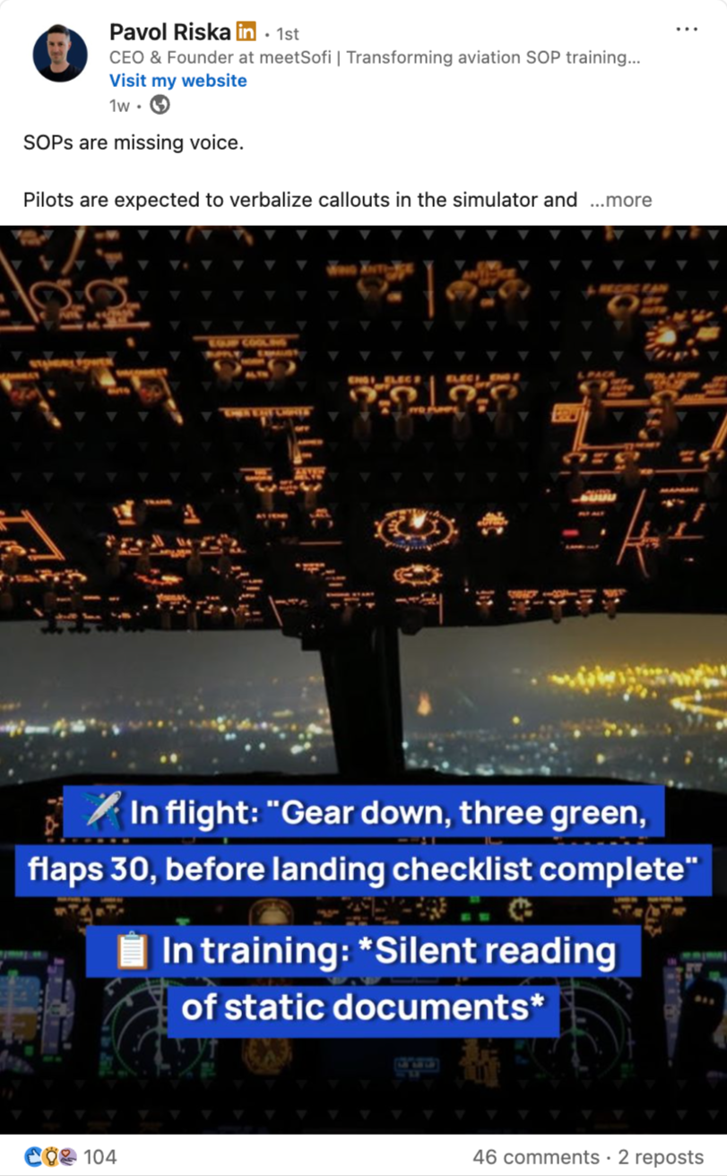 Pavol Riska – SOPs are missing voice post